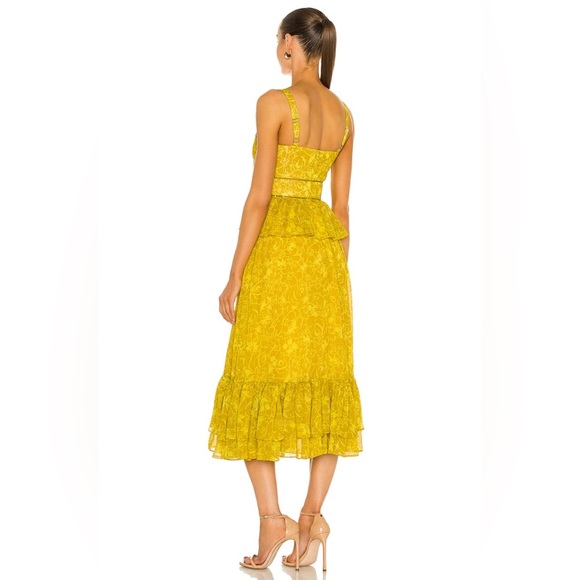 Likely Carla Floral Midi Dress Women’s Size 14 Adjustable Straps Vacation Dress - Picture 3 of 16